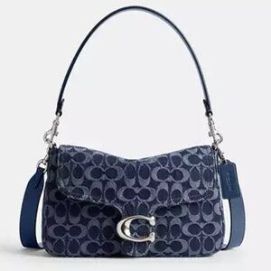 NWT ✅ COACH Soft Tabby Shoulder Bag In Signature Denim #CAN00 ⭐ NWT, Dust Bag